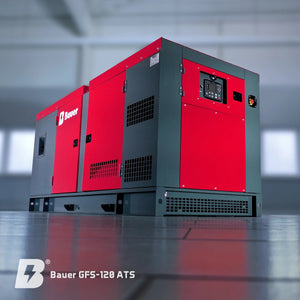 Bauer GFS-120 ATS, 120 kW/150 kVA Notstromgenerator / Notstromaggregat