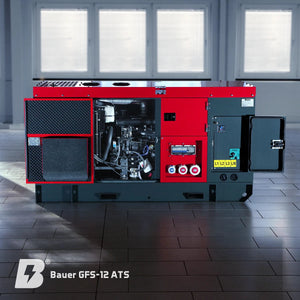 Bauer GFS-12 ATS, 12 kW/15 kVA Notstromgenerator / Notstromaggregat