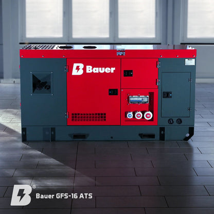 Bauer GFS-16 ATS, 16 kW/20 kVA Notstromgenerator / Notstromaggregat