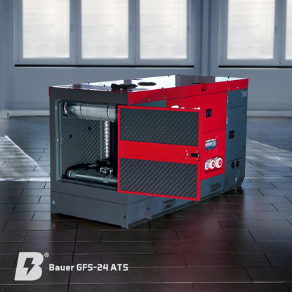 Bauer GFS-24 ATS, 24 kW/ 30 kVA Notstromgenerator / Notstromaggregat, Diesel
