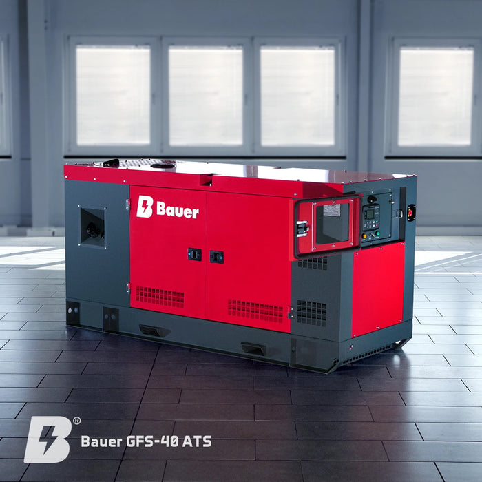 Bauer GFS-40 ATS, 40 kW/50 kVA Notstromgenerator / Notstromaggregat