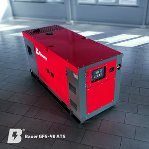 Bauer GFS-40 ATS, 40 kW/50 kVA Notstromgenerator / Notstromaggregat