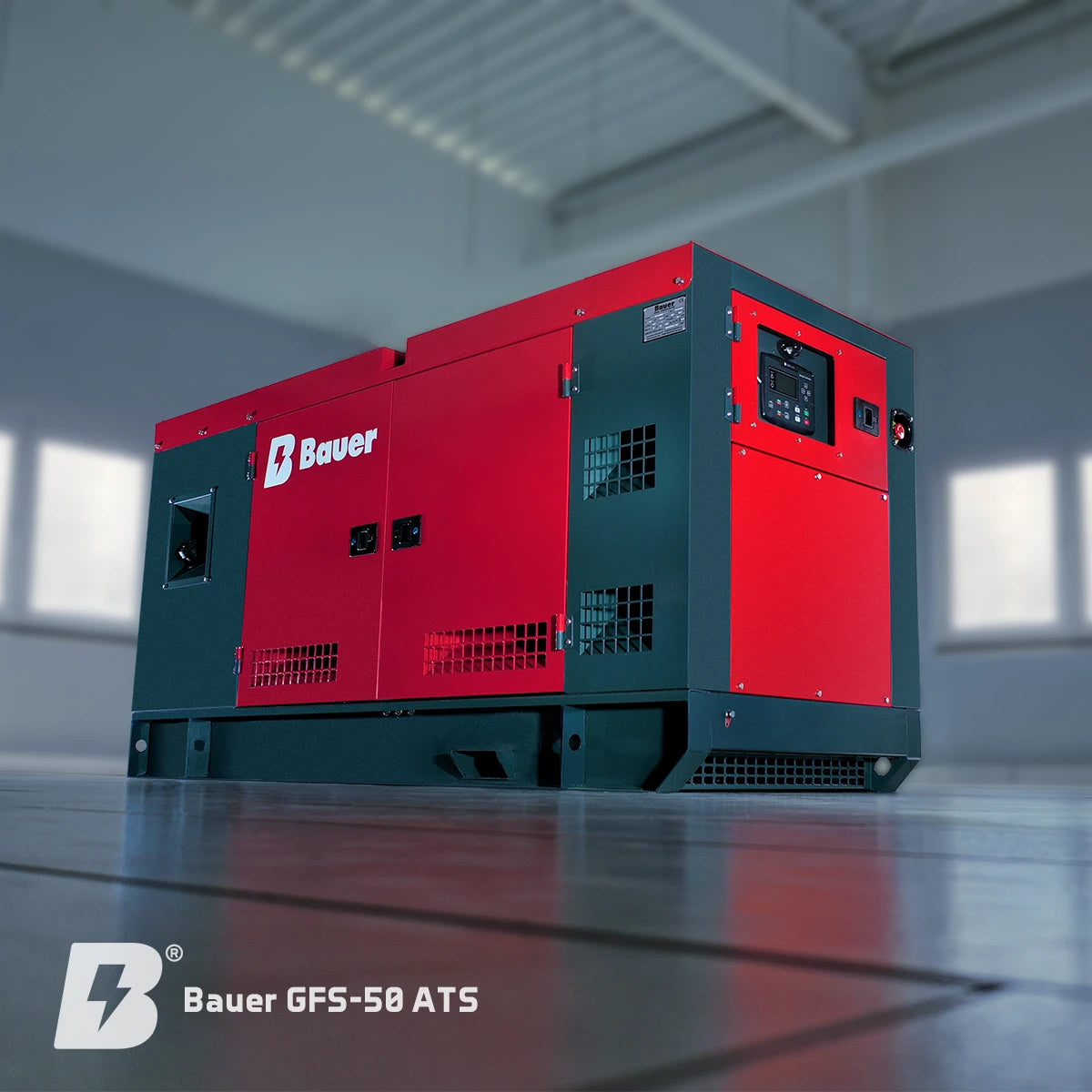 Bauer GFS-50 ATS, 50 kW/62,5 kVA Notstromgenerator/Notstromaggregat
