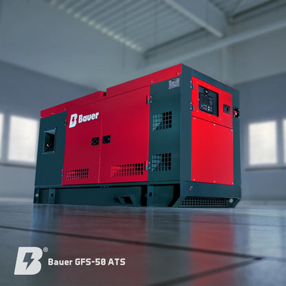 Bauer GFS-50 ATS, 50 kW/62,5 kVA Notstromgenerator/Notstromaggregat