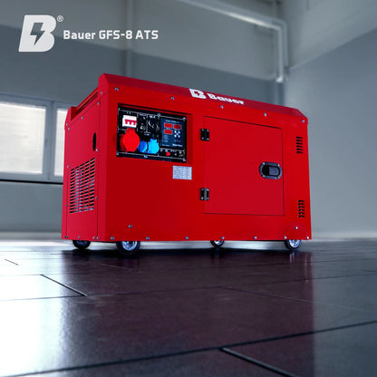 Bauer GFS-8, ATS, 230/400 Volt, Notstromgenerator / Notstromaggregat, Diesel